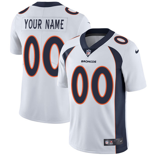 Men's Denver Broncos ACTIVE PLAYER Custom White NFL Vapor Untouchable Limited Stitched Jersey
